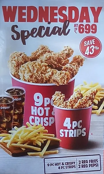 KFC menu 