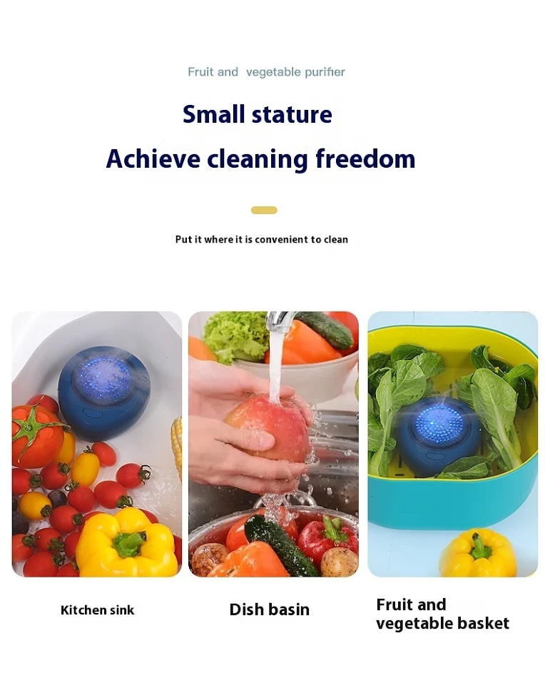 Household Fruit and Vegetable Purifier for Pesticide Removal, Sterilization, Automatic Washing, and Dishwashing Machine.