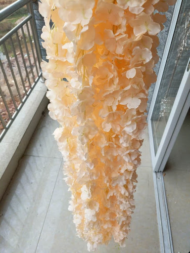 Title 8, Orchid Rattan Artificial Silk Flower Vine for H...