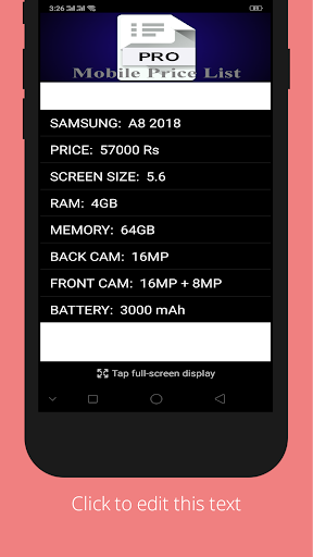 Mobile Price List